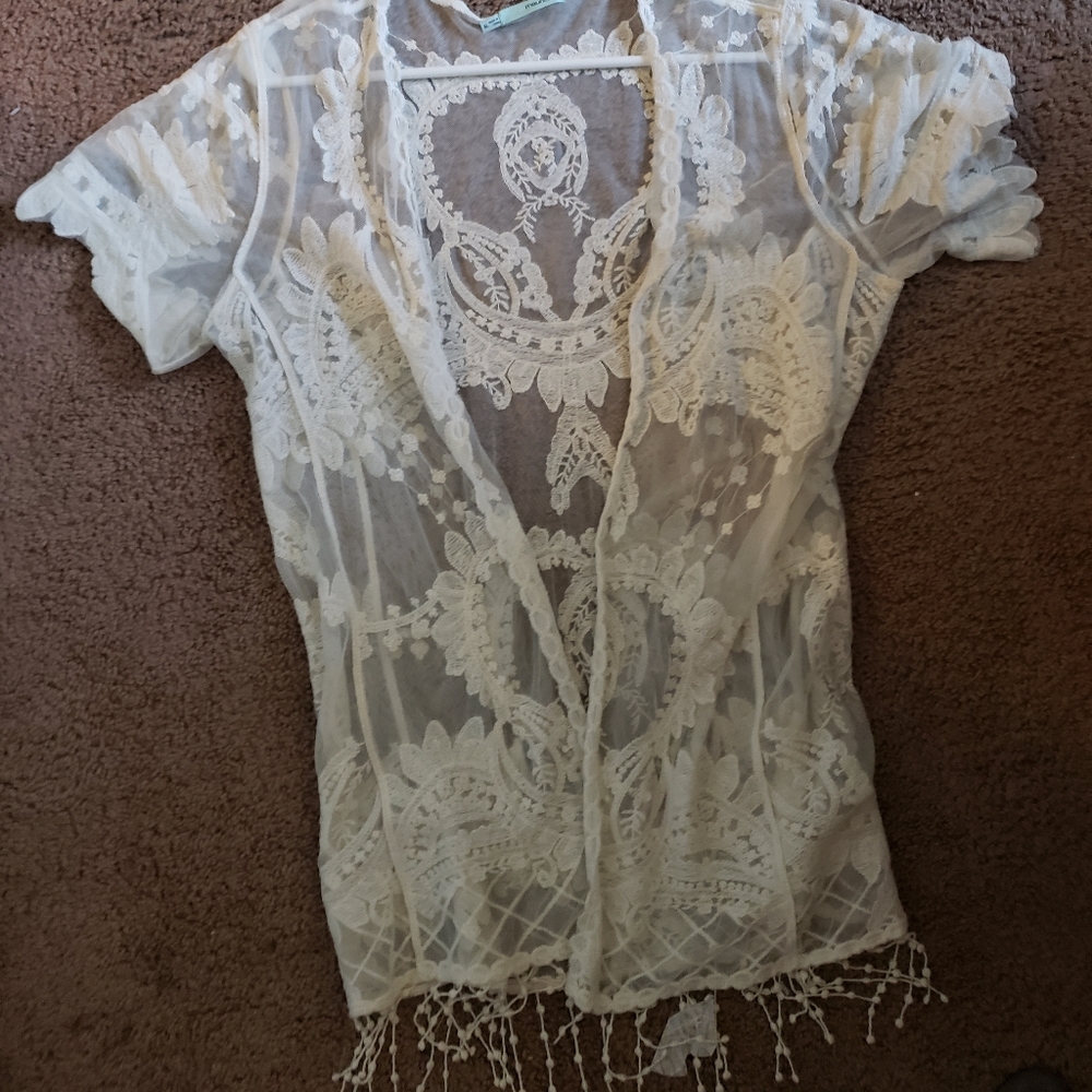 Maurices lace cardigan